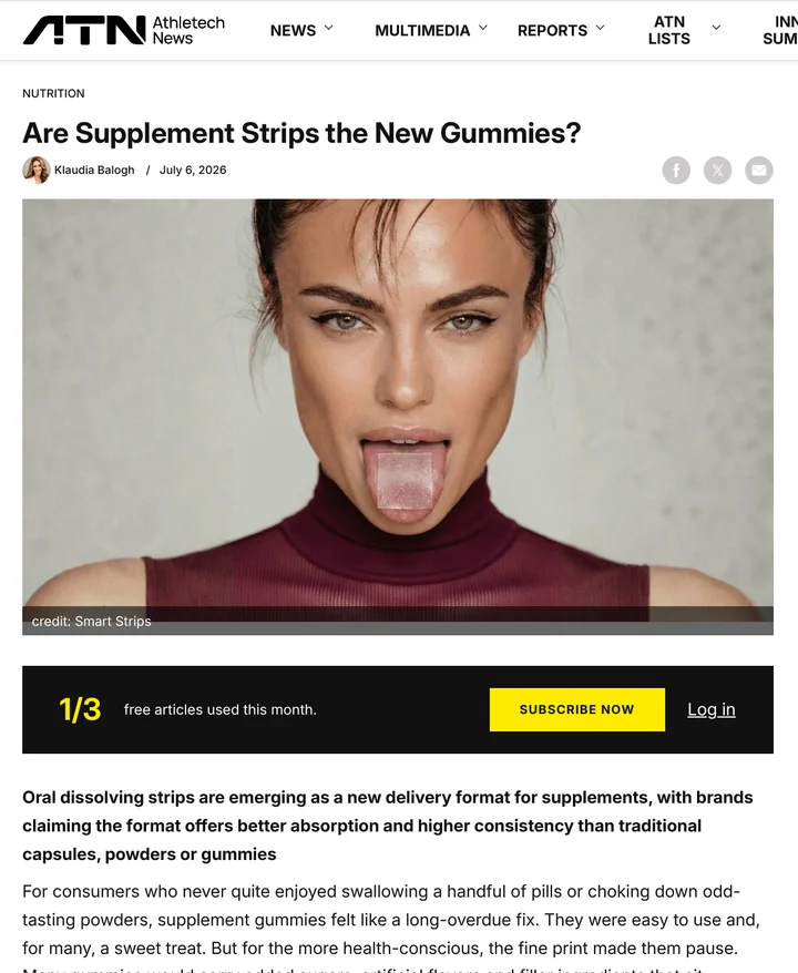 Athletech News article featuring Elina Ivanova-Atanassov